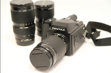 PENTAX 645  レンズ３本、カメラバッグつき