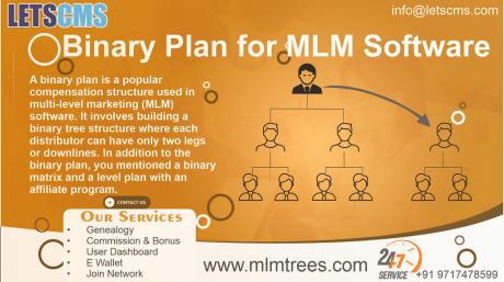 バイナリー MLM プラン ソフトウェアのライブ デモ - コミッション