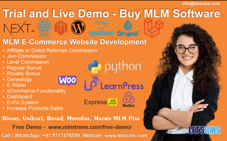 Trial and Live Demo Buy MLM Software