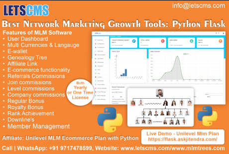 Unilevel MLM Plan with Mlm Python