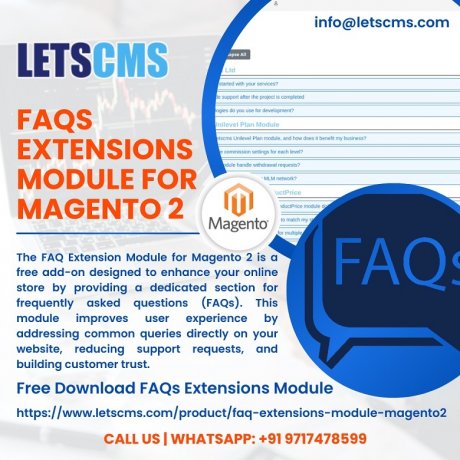 FAQs Extension Module for Magento 2 