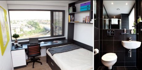 専用バスルーム、WiFi、床暖房完備　 ロンドン中心部の眺めがいい一室
